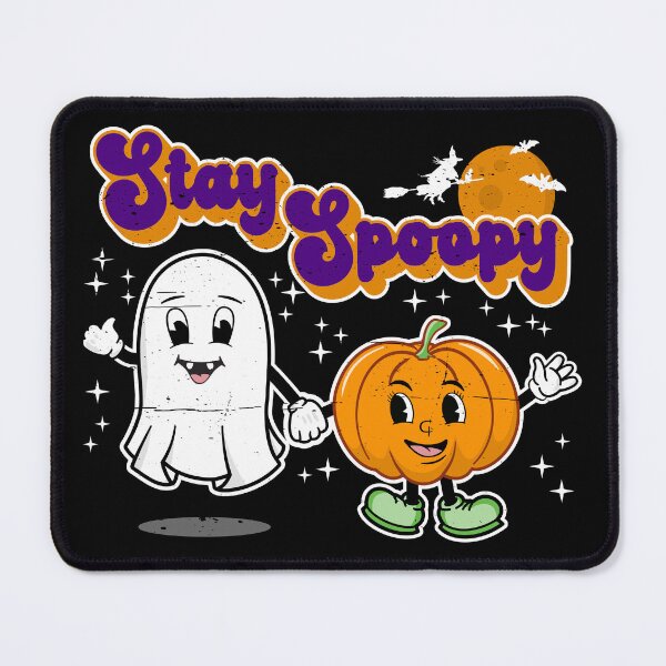Item preview, Stay Spoopy: Cute Halloween Ghost & Pumpkin designed and sold by Happy Puppy Print On Demand.