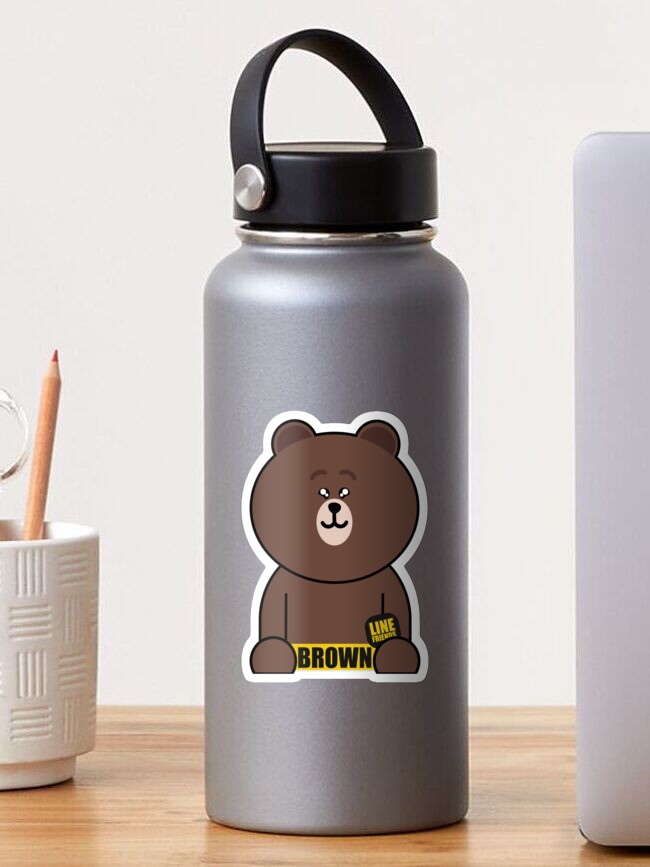 Line Friends Brown Insulated Water Bottle