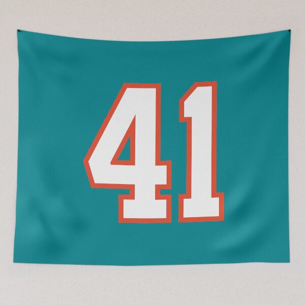 Item preview, Sports Number 41, white orange color lucky sport forty one designed and sold by ArtIsParty.
