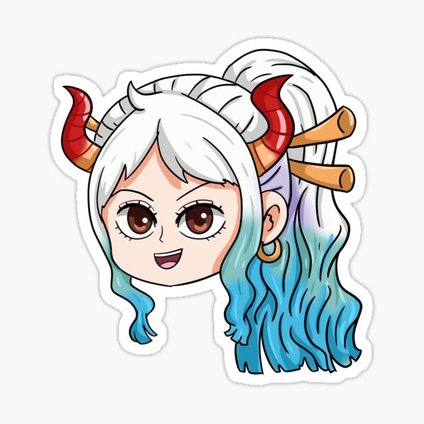 Yamato (Tête uniquement) - One Piece Chibi ver Sticker