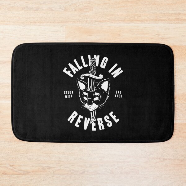 Item preview, Falling In Reverse Stuck with Bad Luck Cat Head designed and sold by ScotsKhan.