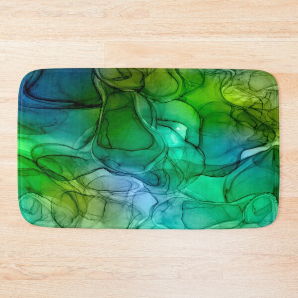 Item preview, Abstract liquid art alcohol ink, liquid marble art design, abstract marble art, liquid art, green turquoise watercolor  designed and sold by ZeinabTaha.