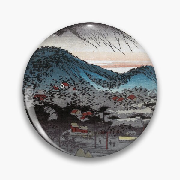 Item preview, Vesper Bell at Mii Temple, Lake Biwa, 1835 by Utagawa Hiroshige designed and sold by VintageBob.