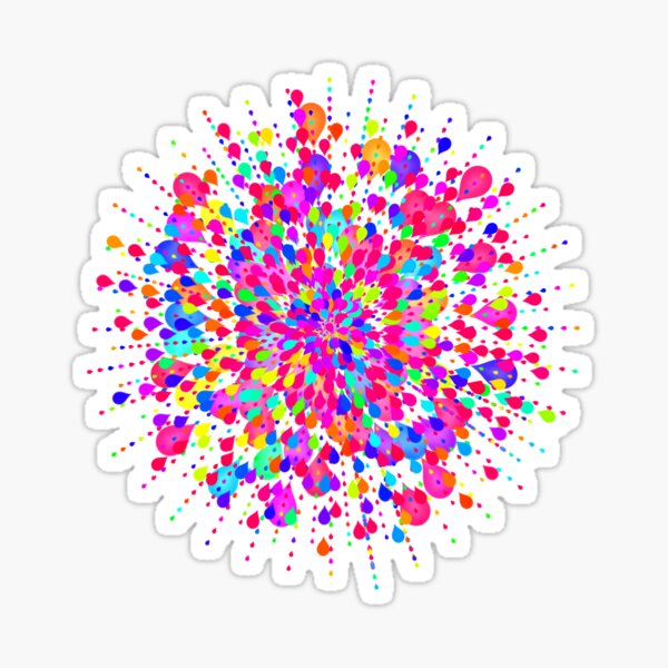 Color explosion Sticker