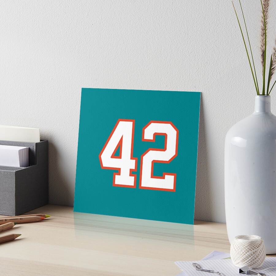 42 number, green lucky sports forty two | Sticker