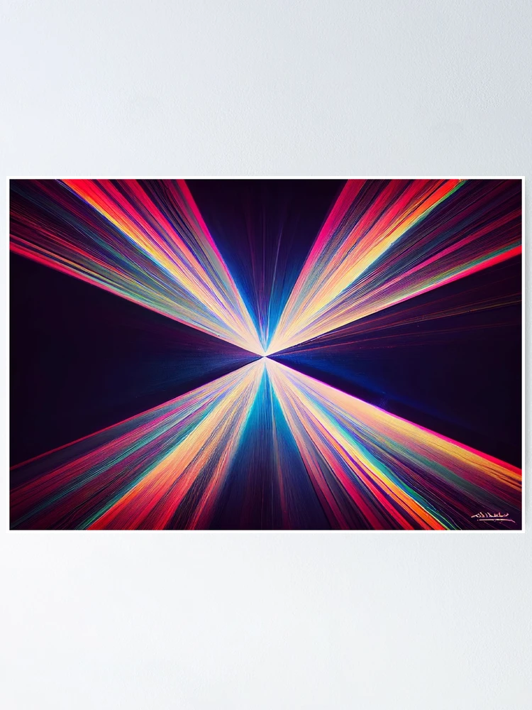 Thumbnail 1 of 3, Poster, Neon pattern designed and sold by BlueIntel.