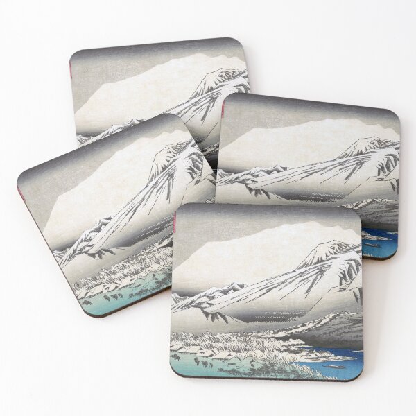 Item preview, Evening Snow on Hira, Lake Biwa, 1835 by Utagawa Hiroshige designed and sold by VintageBob.