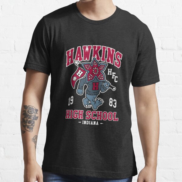 Hawkins High School Vintage Distressed Creepy Cute College