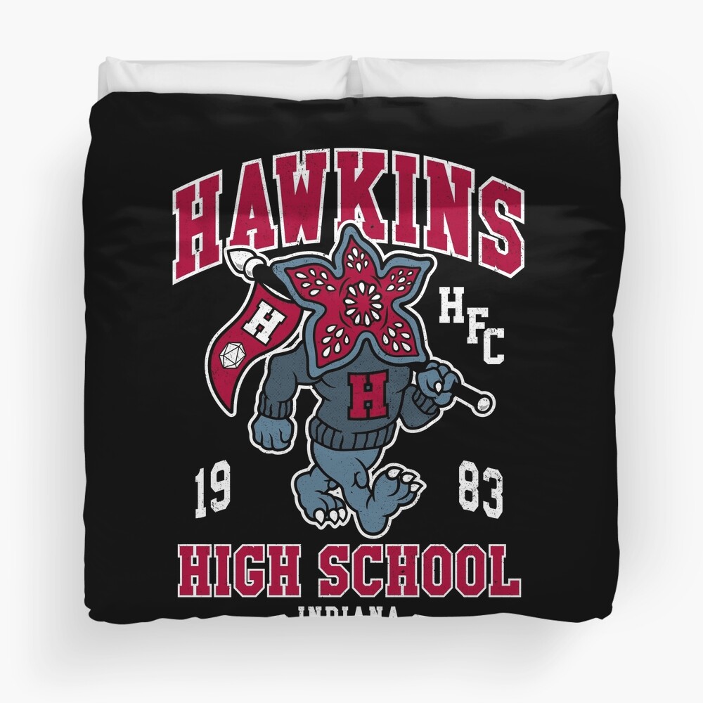 Hawkins High School Vintage Distressed Creepy Cute College