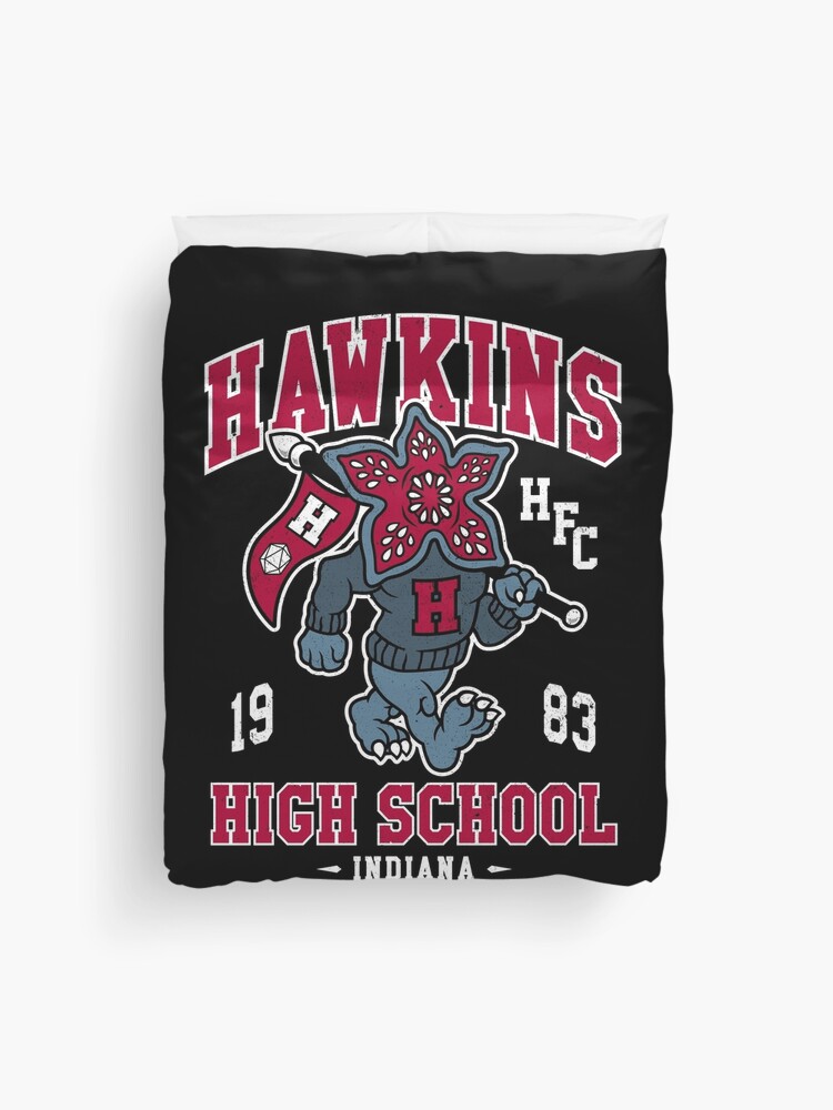 Hawkins High School Vintage Distressed Creepy Cute College