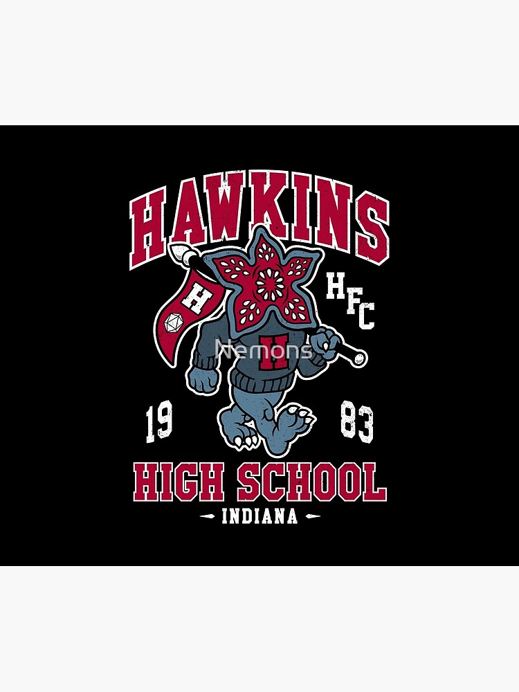 Hawkins High School Vintage Distressed Creepy Cute College