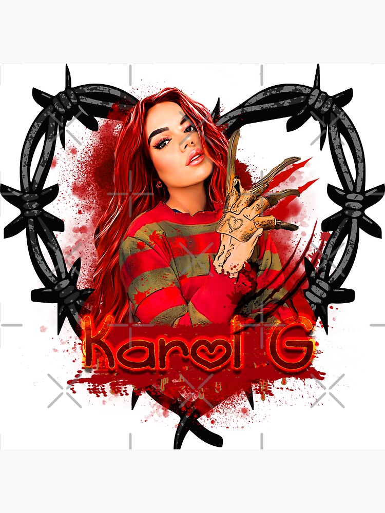 Imán «karol g halloween Karol G with red hair halloween Horror baby