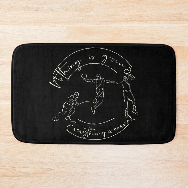 Item preview, Continuous Line basketball quote Nothing is given Everything is earned Typography Calligraphy life quote graphic minimalist art Lebron James designed and sold by scribblelife.