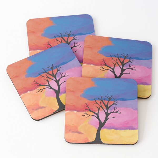 Item preview, Chalked Tree Silhouette with Clouds designed and sold by Unaiza Khalid.