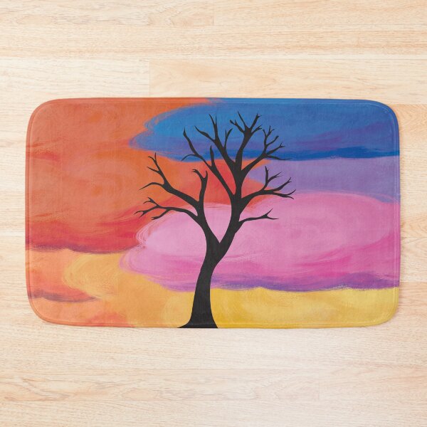 Item preview, Chalked Tree Silhouette with Clouds designed and sold by Unaiza Khalid.