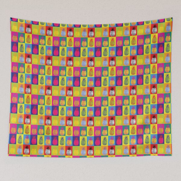 Item preview, Modern Art Pineapple Fruit Pop Art Graphic Illustration designed and sold by HotHibiscus.