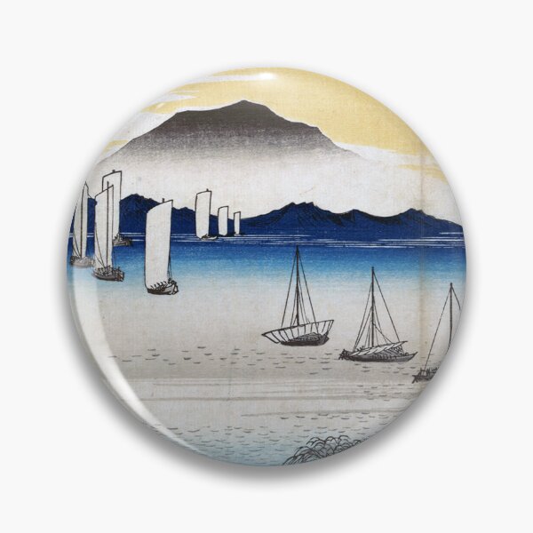 Item preview, Sailing Boats Returning to Yabase, Lake Biwa, 1835 by Utagawa Hiroshige designed and sold by VintageBob.