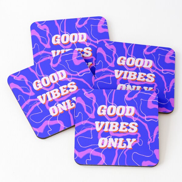 Item preview, Good Vibes Only Bright Trippy Pattern designed and sold by Sunfleur-Studio.