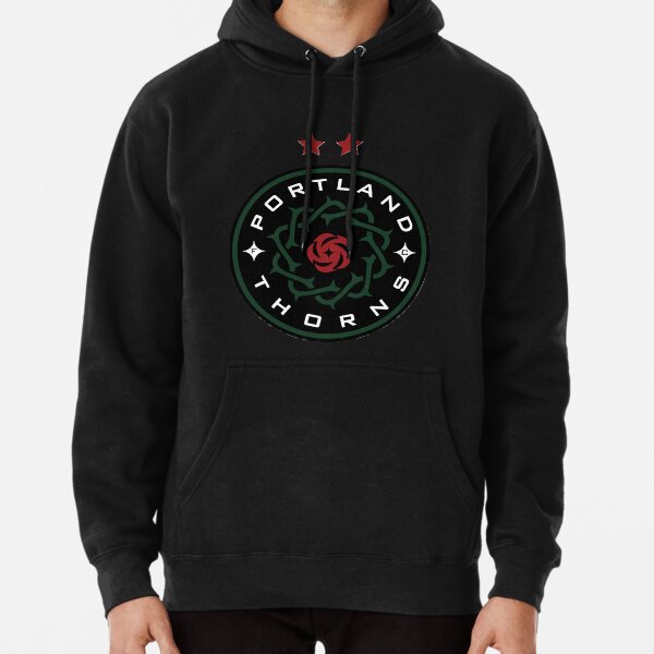 Women's Portland Thorns WEAR Cropped Black Hoodie