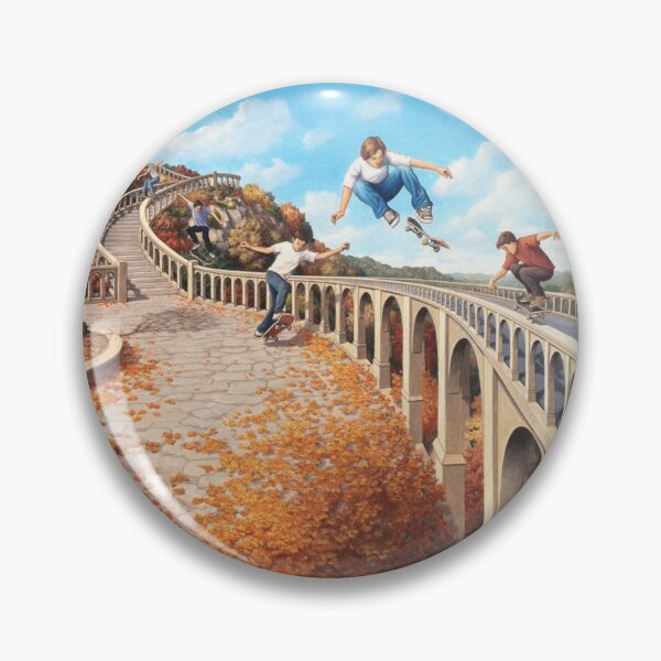 Item preview, Playing Skateboard With Friends - Rob Gonsalves designed and sold by MoodysGrey.