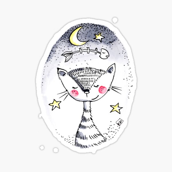 midnights cat Sticker