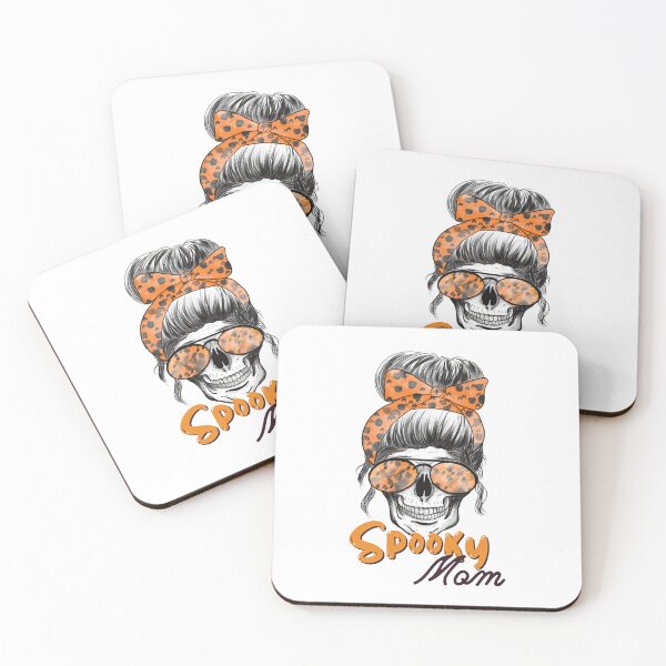 Item preview, SPOOKY MOM HALLOWEEN SKELETON MESSY BUN designed and sold by SAFREN.