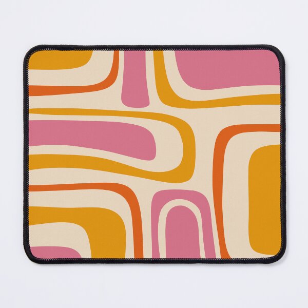 Item preview, Palm Springs Retro Mid Century Modern Abstract Pattern in Thulian and Orange Tones designed and sold by kierkegaard.