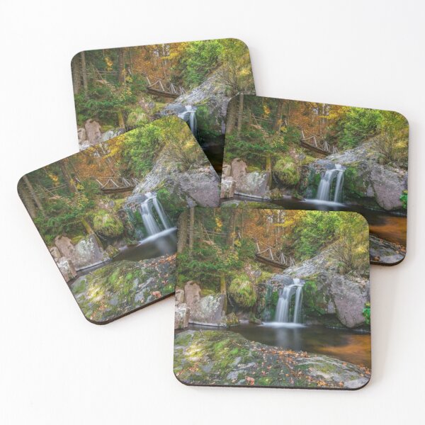 Item preview, cool green landscape with with a waterfall and green trees and mountain  art designed and sold by BEAUTY ⭐⭐⭐⭐⭐.