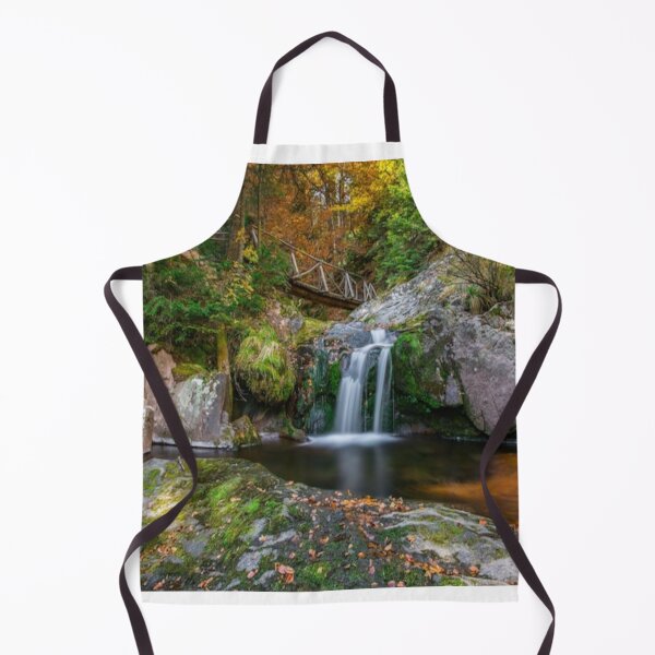 Item preview, cool green landscape with with a waterfall and green trees and mountain art designed and sold by BEAUTY ⭐⭐⭐⭐⭐.