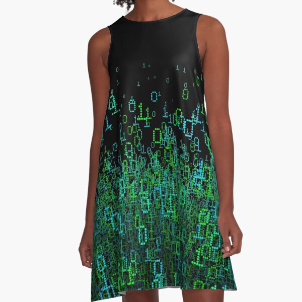 Binary Cloud A-Line Dress