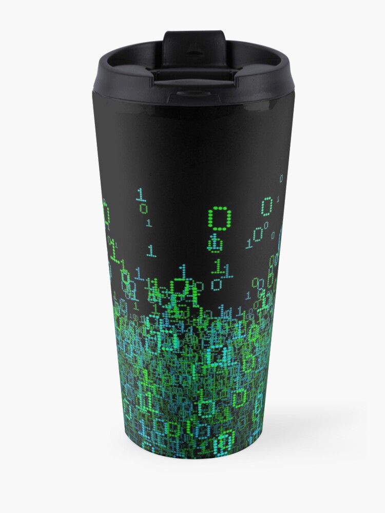 Alternate view of Binary Cloud Travel Mug