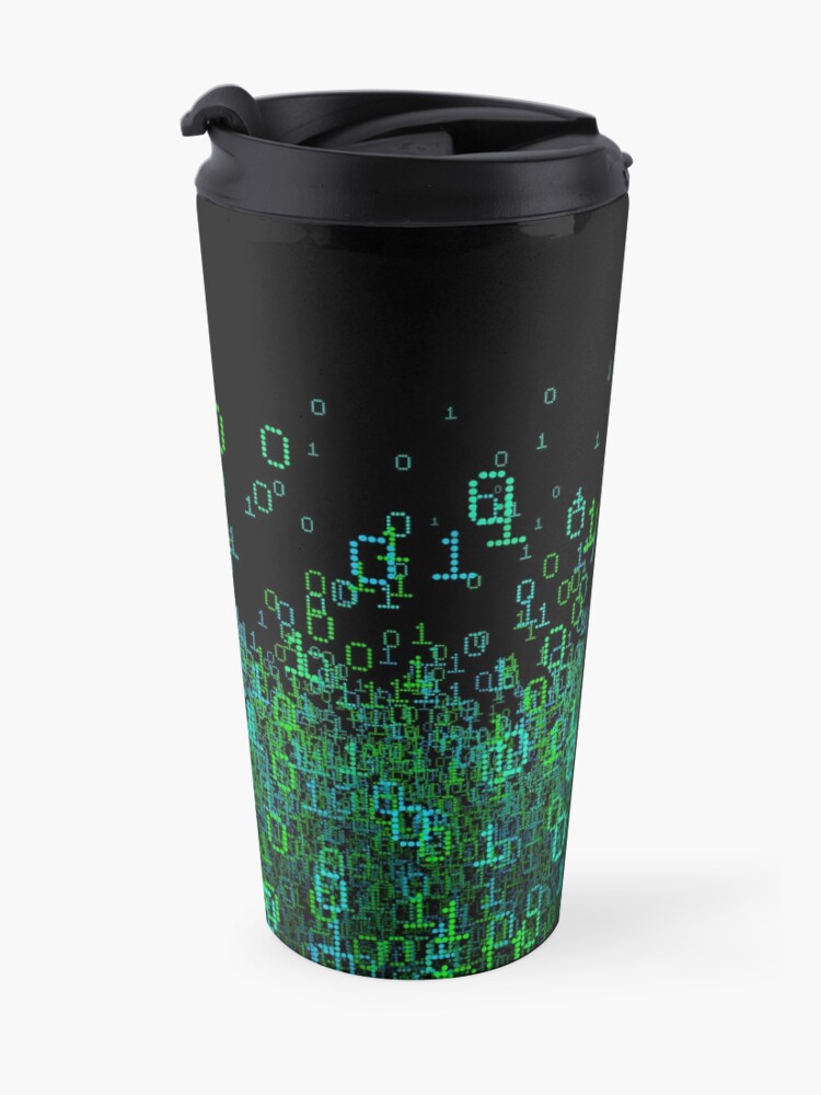 Alternate view of Binary Cloud Travel Mug