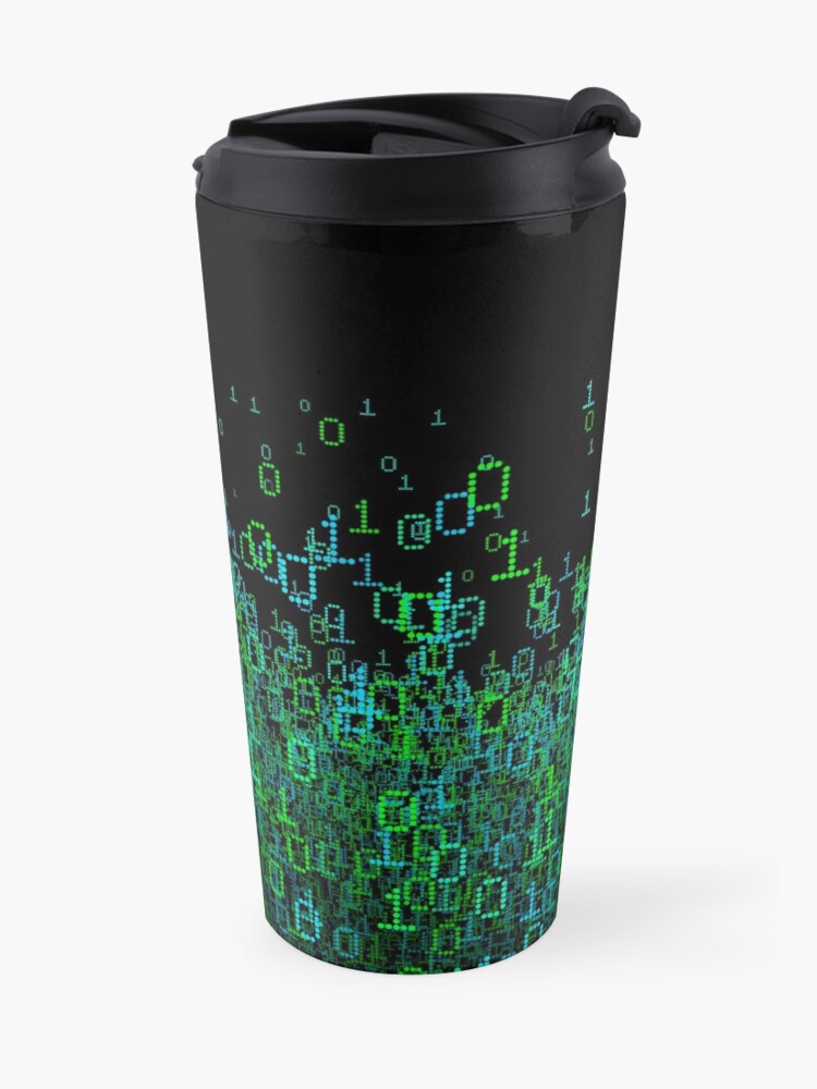 Alternate view of Binary Cloud Travel Mug