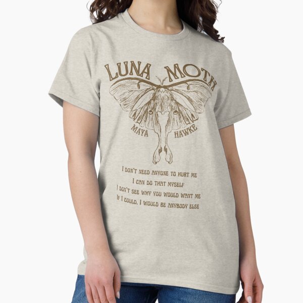 Artikel-Vorschau von Songtext zu „Luna Moth“ von Maya Hawke, designt und verkauft von Think In Scenes.