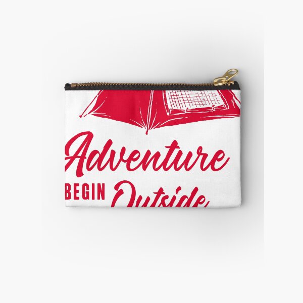 Item preview, Adventure begin outside your tent camping and hiking gift designed and sold by Mansn.