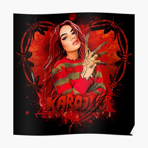 Póster «karol g halloween Karol G with red hair halloween Horror