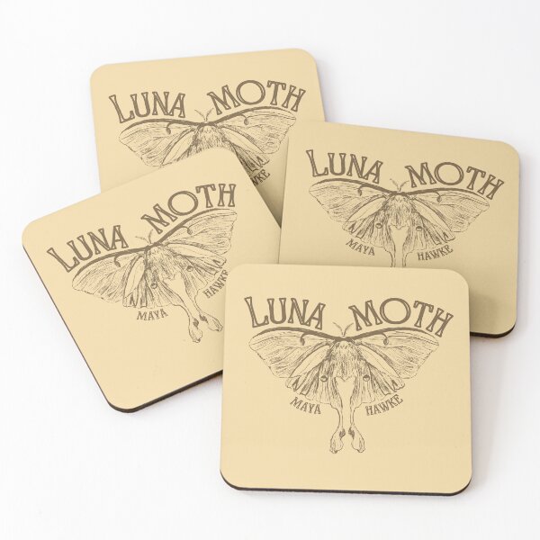 Item preview, MAYA HAWKE'S LUNA MOTH LYRICS ART designed and sold by Think In Scenes.