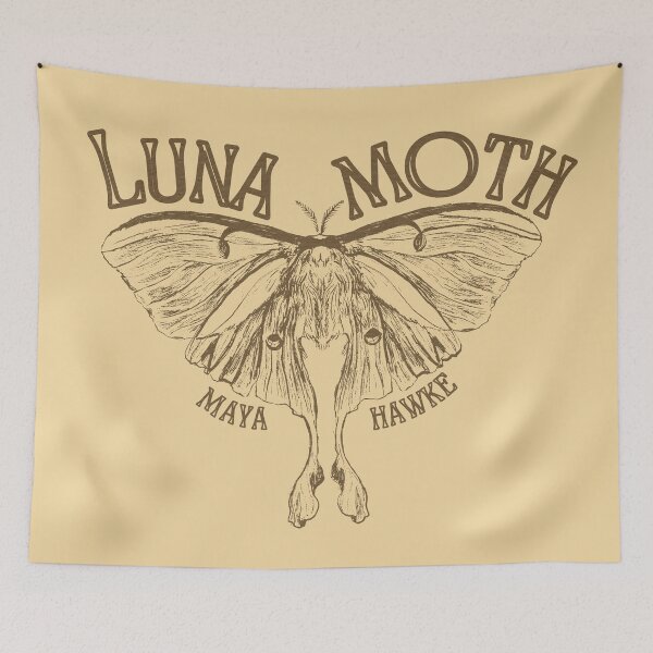 Item preview, MAYA HAWKE'S LUNA MOTH LYRICS ART designed and sold by Think In Scenes.
