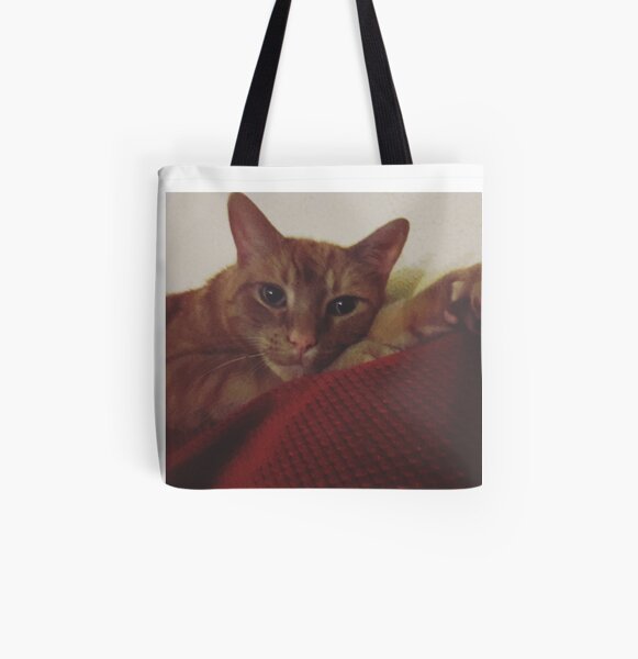 Kickin' it Kitty All Over Print Tote Bag