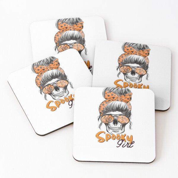 Item preview, SPOOKY GIRL HALLOWEEN SKELETON MESSY BUN designed and sold by SAFREN.