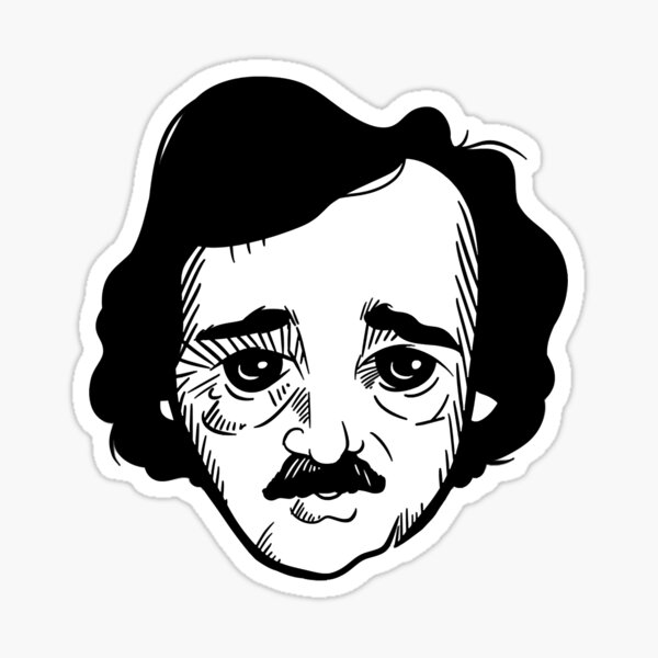 Trend Edgar Art Allan Poe Ts For Music Fans Sticker For Sale By Gravitt1richard Redbubble 0656