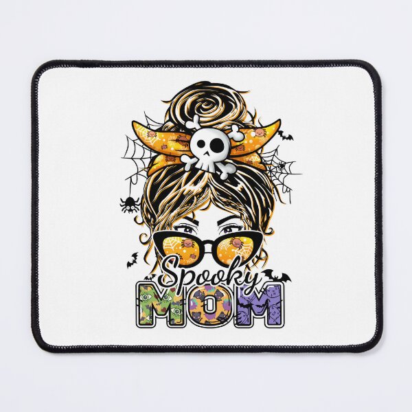 Item preview, SPOOKY MOM HALLOWEEN SKELETON MESSY BUN designed and sold by SAFREN.