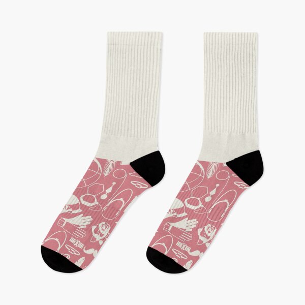 Item preview, Dark Pink 1920s Vintage Fashion on Antique White Horizontal Split designed and sold by HiddenPuppets.