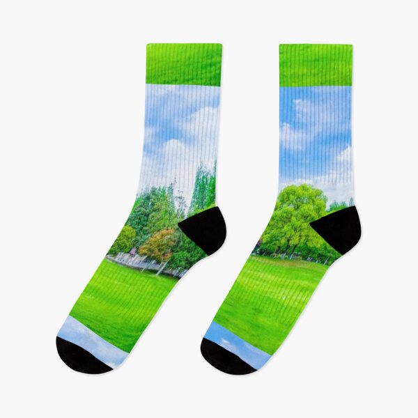 Item preview, cool green landscape with green trees and mountain art designed and sold by BEAUTY ⭐⭐⭐⭐⭐.