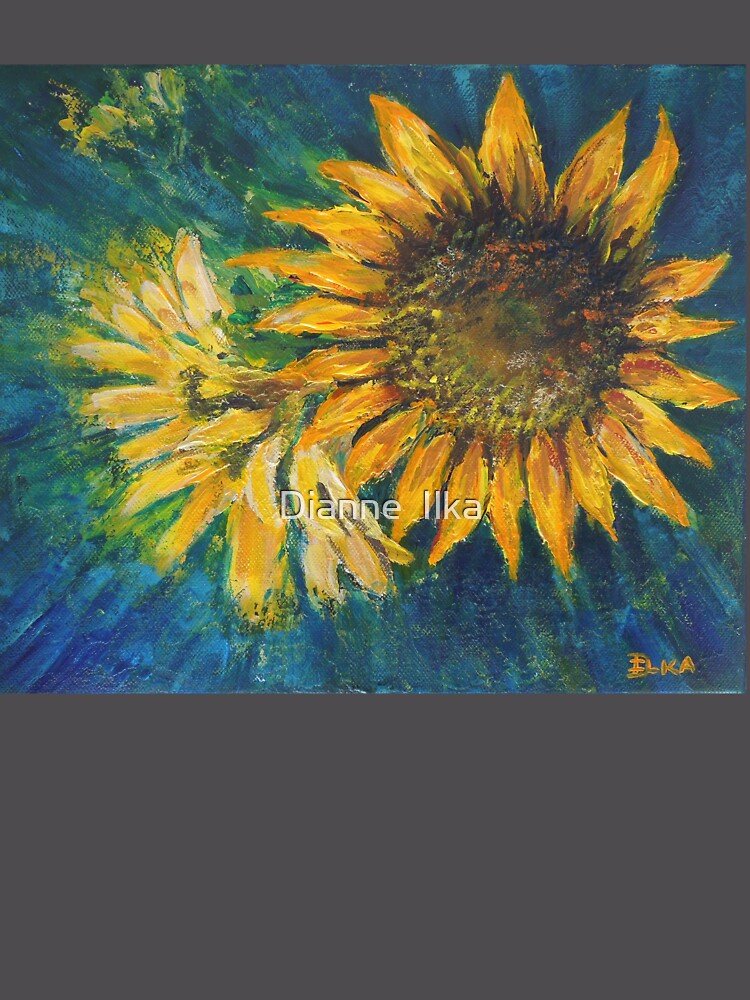 Thumbnail 6 von 6, Premium Oversized Pullover, Sunflower Study (acrylic) designt und verkauft von pixie76.