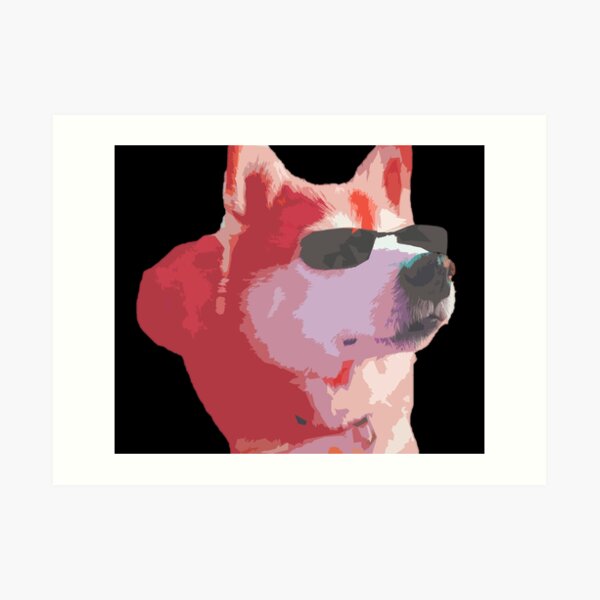 Doge Sunglasses Wall Art Redbubble