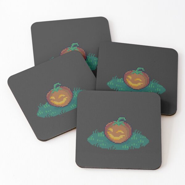 Item preview, Jack o Lantern Pumpkin in the Grass Pixel Art designed and sold by wolfkin-design.