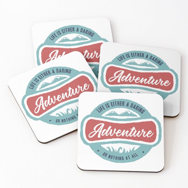 Item preview, Life is either a daring adventure or nothing at all camping hiking  designed and sold by Mansn.