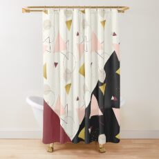 Triangles Mix #redbubble #decor #buyart Shower Curtain