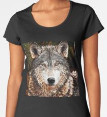 WOLF GRAY - GRAY WOLF - LOUP GRAY Women's Premium T-Shirt